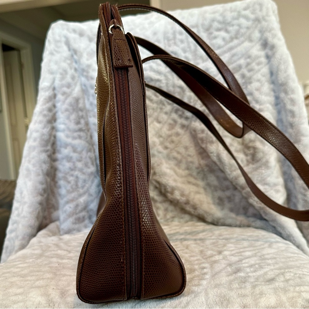 ✨EUC✨Coldwater Creek Brown Pebbled Laptop/ Tablet Travel Bag - Picture 10 of 16